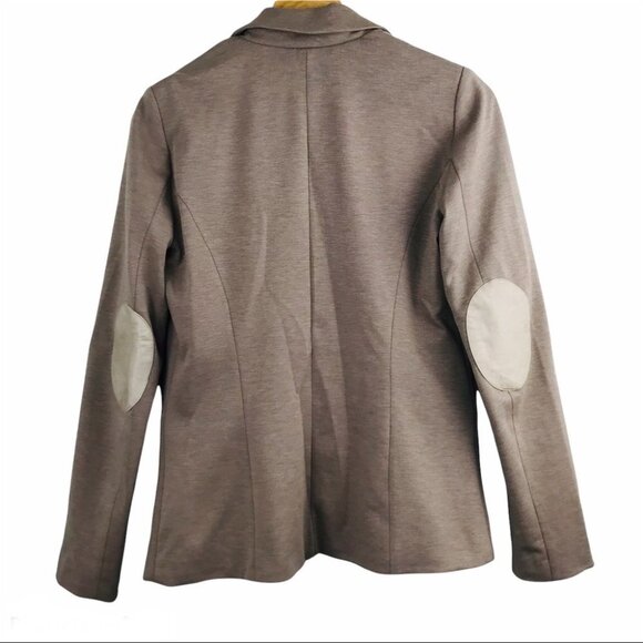 Dynamite Beige Cream Long Sleeve Elbow Patched blazer women Size S - Picture 3 of 13